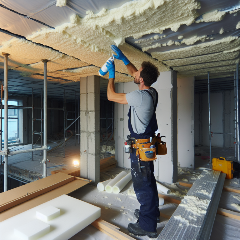Využitie pena pri izolácii stropov v priemyselných budovách